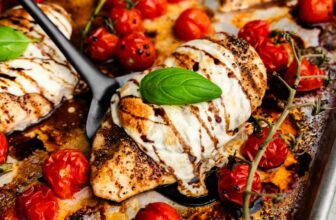 Sheet Pan Chicken Caprese – The Stay At Home Chef