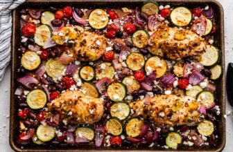 Sheet Pan Greek Chicken and Veggies