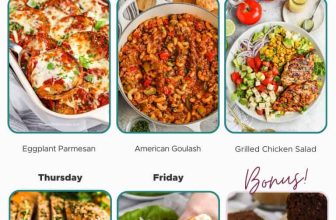 Weekly Meal Plan Aug 5, 2024
