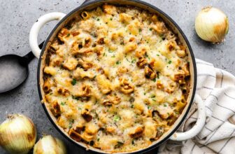 French Onion Pasta Casserole – The Stay At Home Chef