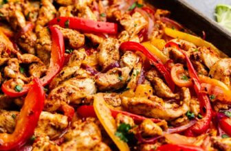 Sheet Pan Chicken Fajitas – The Stay At Home Chef