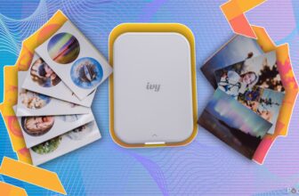 A mobile printer creates fun sticker photos