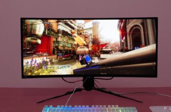 a stunning ultra-wide gaming monitor