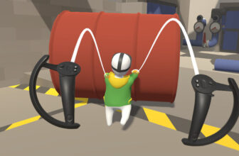 Soon you’ll be able to fling around the klutzy schlub in Human Fall Flat on VR