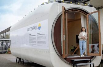 Sustainable Tiny Home: Wind Turbine Nacelle Transformed Into A Small House