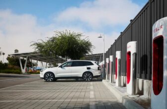 Volvo EV drivers can start using Tesla’s Supercharger network this month
