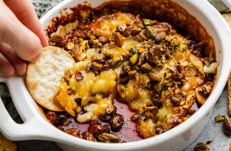Hot Honey Pistachio Baked Brie