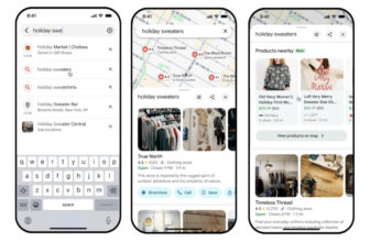 You can now search for products inside Google Maps