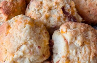 MAPLE BACON CHEDDAR BISCUITS – The Southern Lady Cooks