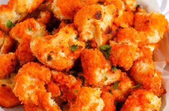 Oven Baked Buffalo Cauliflower Bites- Spend With Pennies