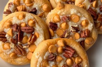 Crescent Roll Butterscotch Danishes-The Southern Lady Cooks