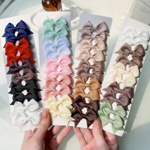 Conjunto de 10 Presilhas de Cabelo com Laço para Bebês – Perfeito para Acessórios Estilosos, Escolha ideal para Presentes