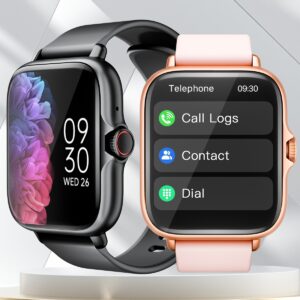 Relógio inteligente desportivo, ecrã tátil completo de 4,65 cm com mensagem, atender e fazer chamadas, monitorização do sono, pedómetro desportivo, alertas de informação, para iPhone, Android, relógio inteligente para mulheres, homens, presente de amigo, presente de aniversário