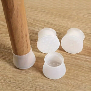 20 Peças de Tampas de Silicone para Pés de Cadeira: Protetores Antiderrapantes de Móveis para Decoração de Casa