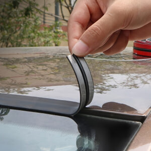 Fita de Pinstriping de Borracha Impermeável para Para-brisas Dianteiro – Selante T-Type para Sunroofs e Para-brisas Traseiros, Compatível com Múltiplos Modelos – Vedação Automotiva Resistente ao Clima (200cm)