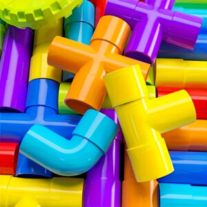 100pcs/50pcs Blocos de Construção de Tubos de Água para Produtos de Aquisição, Brinquedos de Inovação Educativa, Presentes para Festa de Volta às Aulas, Presentes de Halloween/Ação de Graças/Natal