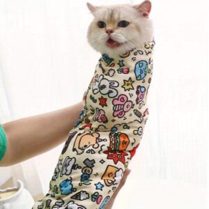 Bolsa de Higiene para Gatos Comfort-Fit – Anti-Riscos, Mordidas e Controle de Pelos para Corte de Unhas e Banho