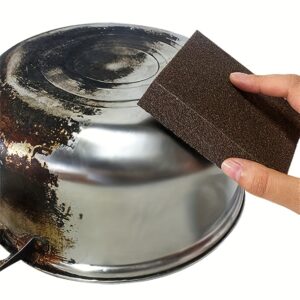 Esponja de Limpeza Emery – Removedor de Ferrugem e Manchas de Alta Resistência para Panelas de Cozinha, Esfregão de Poliuretano Durável, Ideal para Uso em Casa e Dormitório
