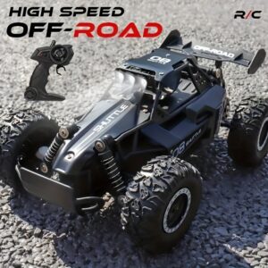 1:16 Pequeno carro de alta velocidade off-road 2.4G com controle remoto, deslizando a 20KM/H para se adaptar a várias seções de estrada, configurações anti-colisão, pneus grandes de borracha, presente de Natal, Halloween, Ação de Graças