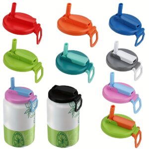 1 un./4 unidades de Tampas para Copos de Garrafa 4 Cores Tampas para Latas de Refrigerante com Canudo Tampas para Latas de Água com Gás Reutilizáveis para Bebidas, Suco, Coberturas para Latas de Água com Gás, Conjunto de Suprimentos para Festas