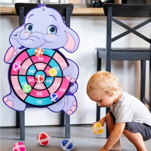 Jogo Familiar Interativo com Bola Adesiva de Elefante Colorido – 1 Conjunto, Seguro para Lançar, Melhora Coordenação e Afinidade, Jogo Divertido Perfeito para Interior/Exterior no Natal
