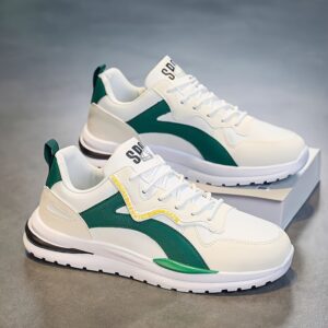 Sapatos robustos e confortáveis com bloco de cores na moda para homens, ideais para atividades ao ar livre