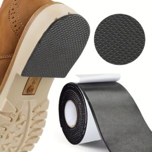 Palmilhas Autoadesivas Antiderrapantes Extra Duráveis de 19 Polegadas para Reparo de Sapatos – Sola Protetora para Saltos Altos, Tênis & Sandálias – Solução Fácil para Buracos e Desgaste, Redutor de Ruído, Uso Doméstico Essencial, Acessórios para Sapatos