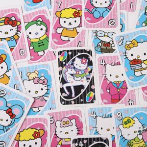 Sanrio Hello Kitty Playing Cards, Adorable Kitty Cat UNO Game Cards, Part of The Hello Kitty Series Card Games, Perfect for Parties, Social Gatherings, Birthdays, Valentine’S Day, And New Year, Featuring Colorful Interactive Cards.