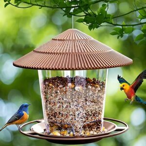Simples Alimentador de Pássaros Pendurado para Jardim ao Ar Livre, Alimentador Automático de Beija-flores, Material PP, Sem Carga, Sem Bateria, para Alimentação de Pássaros Selvagens