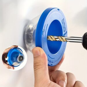 Coletor de Poeira para Broca de Fácil Limpeza – Adequado para Bits de 4-10mm, Acessório para Broca Elétrica Sem Bagunça com Tampa Selada