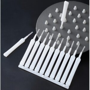 Conjunto de 10 Escovas de Limpeza para Chuveiro: Limpa Frestas de Chuveiro, Ferramenta de Limpeza de Bicos de Vaso Sanitário e Chuveiro, Suprimentos de Limpeza Reutilizáveis para o Lar