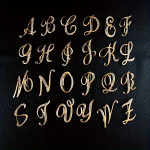 1 broche de letra com strass elegante e luxuoso, acessório de broche de moda