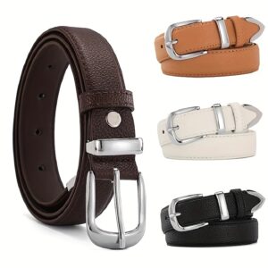 Cinto de Luxo para Mulheres em PU – Acessório de Moda de Alta Qualidade para Vestidos e Jeans, Marca Designer, Material PU Não Lavável, Melhor Combinação, LB2146