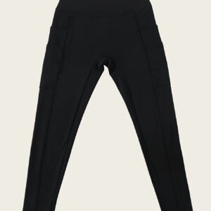 Calças legging de cintura alta sem costuras com bolsos – Mistura super elástica para um ajuste confortável