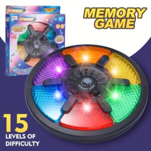 Máquina de Jogo da Memória 6 em 1, Jogo Eletrônico de Memória Portátil com Luzes e Sons, Jogo Interativo Criativo de Quebra-Cabeça, Brinquedo de Treinamento de Memória, Presente de Halloween, Ação de Graças, Aniversário e Páscoa
