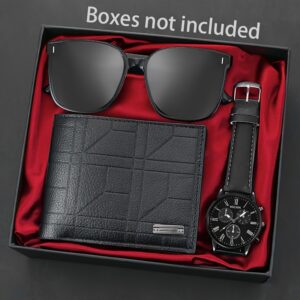 Conjunto de 3 Relógios de Quartzo para Homens