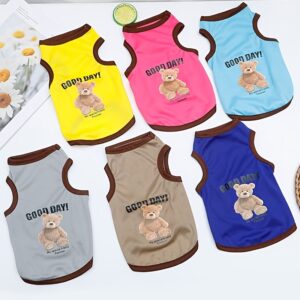 Roupas respiráveis de verão para animais de estimação, coletes leves para cães e gatos, roupas finas para corgis.