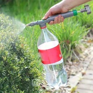 1pc Pulverizador de Jardim Plástico, Regador de Pressão Manual, Rosca Universal Padrão Europeu e Americano, Bocal Ajustável para Regar Plantas e Aplicar Fertilizantes