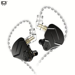 Fone de ouvido com fio KZ ZSN Pro X Dual Driver In Ear 1BA 1DD, para esportes e jogos, com alta fidelidade, para telefone, computador e tablet