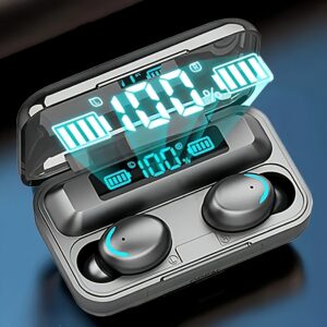 Fones de ouvido sem fio F9-5 TWS – Estéreo HiFi, Cancelamento de Ruído, Controle Tátil, Design Mini com Microfone HD Embutido e Estojo de Carregamento Tipo-C para Jogos e Estilos de Vida Ativos, Fones de Ouvido Sem Fio, Fones de Ouvido com Cancelamento de Ruído | Estojo de Carregamento Mini | Fones de Ouvido com Controle Tátil