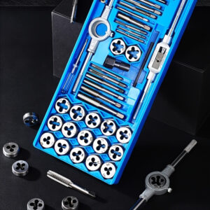 Conjunto de 40 peças de machos métricos ProMaster, aço-liga M3-M12, alta dureza, kit de ferramentas de macho e cossinete de metal durável com chave, sem necessidade de eletricidade, ferramentas essenciais de hardware DIY