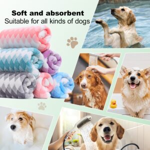 Toalha de Banho para Cachorro Ultra-Absorvente – Toalha de Fibra de Poliéster Quick-Dry para Cães, Tosa, Banho e Limpeza – Confortável, Amigável com a Pele, Sem Necessidade de Bateria