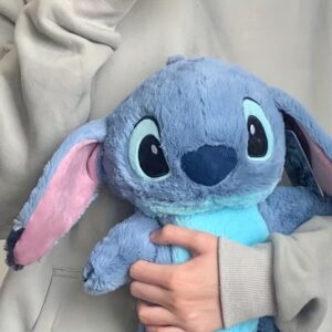 Boneco de pelúcia de Stitch da Disney com bolsa de água embutida, bolsa de água quente, boneco de pelúcia fofo, modelo de personagem de desenho animado