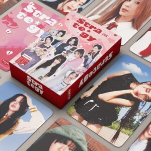 55 unidades de Twice 14º Mini Álbum Strategy Same Photo Caru Gas Postcards, Personalizadas, Ocasião de Casamento, Merchandise de Fã Colecionável