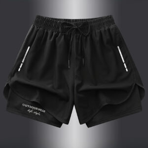 Estilo Elegante] Shorts Atléticos Leves e Respiráveis para Mulheres – Secagem Rápida, Corte Slim, Mistura de Poliéster com Elastano, Padrão Geométrico, Ideais para Treino e Uso Casual de Verão