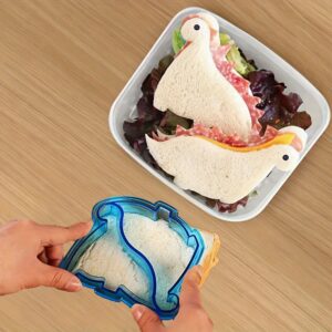 Cortador de Sanduíche com Tema de Dinossauro – 1pc, Molde DIY para Pão & Torrada para Decorações de Lancheira Infantil, Plástico Seguro para Alimentos