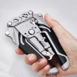 1PC18-em-1 Ferramenta Manual Dobrável para Descascar, Cortar, Apertar, Segurar, Torcer, Puxar Pregos, Chave de Fenda, com Design de Armazenamento Conveniente, Adequado para Eletricistas, Casa, Canteiros de Obras