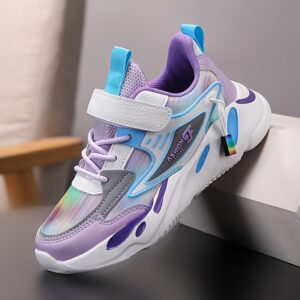 Sapatos desportivos femininos, sapatos de corrida macios, respiráveis e antiderrapantes, para meninas