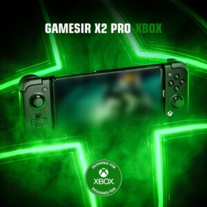 Controle de jogos móveis GameSir X2 Pro para Android com suporte para Xbox Cloud Gaming, Stadia, Luna, controle Android com botões traseiros mapeáveis, botões ABXY removíveis [1 mês de Xbox Game Pass Ultimate]