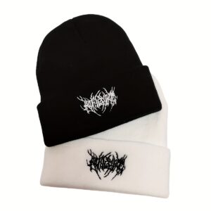 1 boné legal de rua para homens, gorro de malha bordado